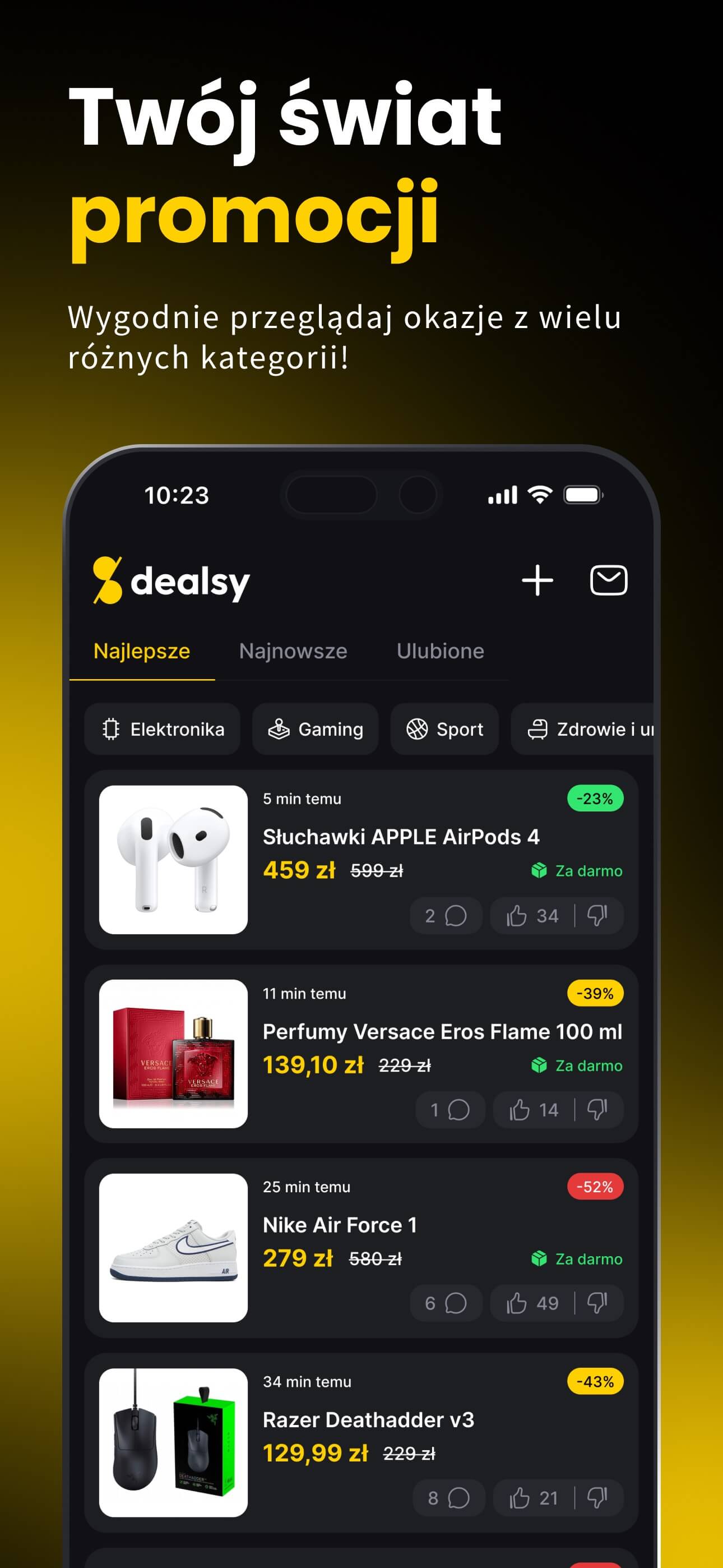 Dealsy mobile app